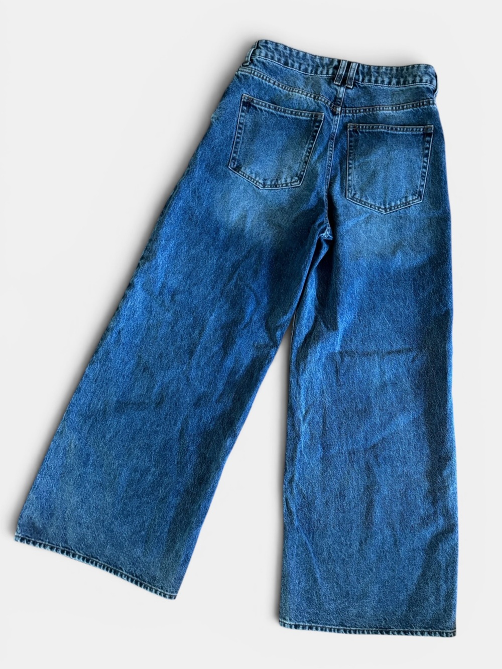 H&M High Waist Extra Wide Leg Jeans Size 8 - Picture 5 of 9